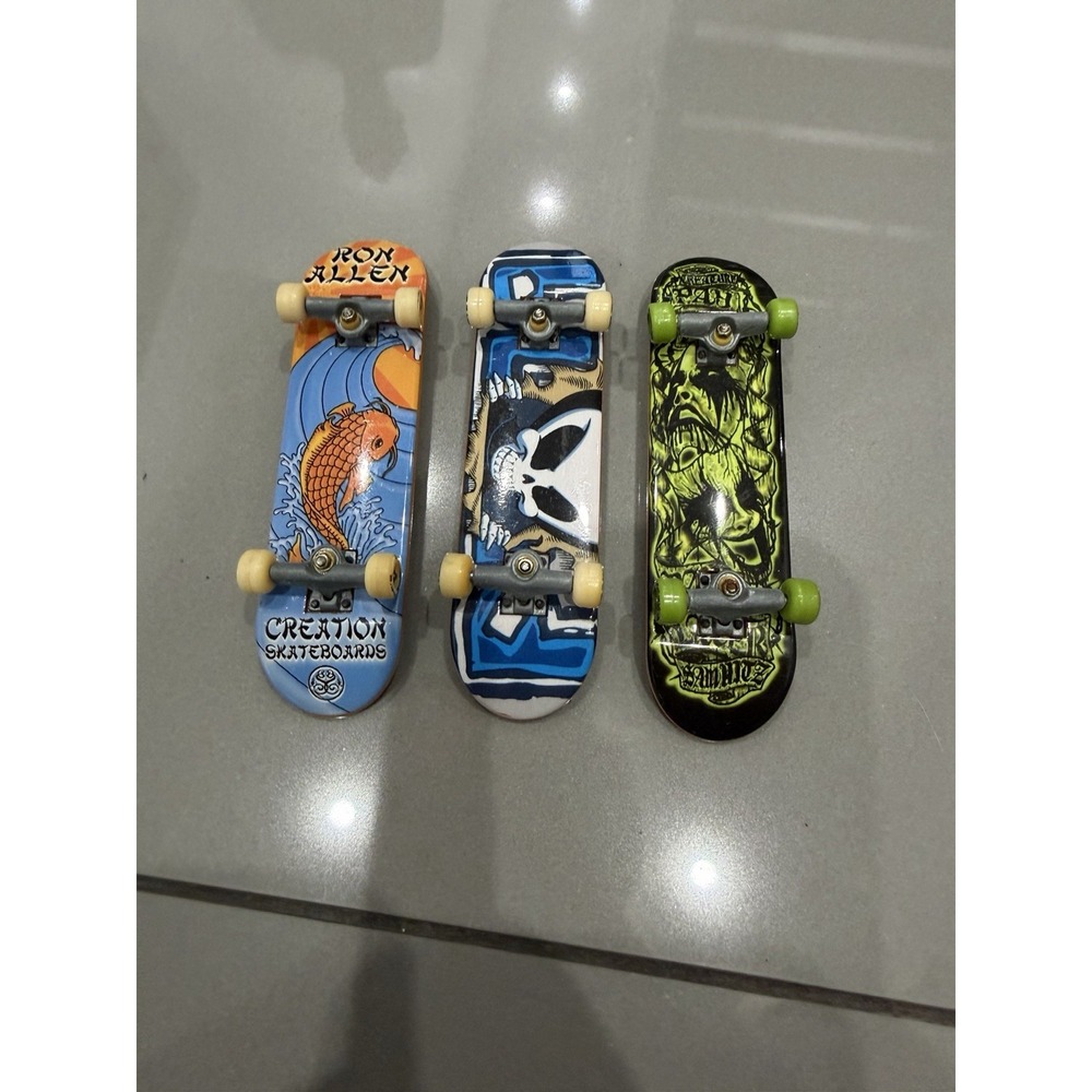 Lot Of 3 Vintage Tech Deck Boards Hook-Ups